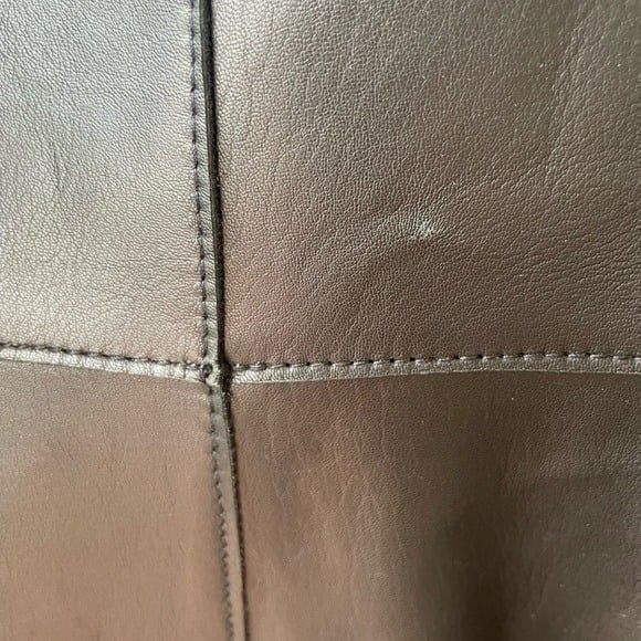 Maje Rajani V-neck Leather Dress Size 1 - Picture 8 of 9